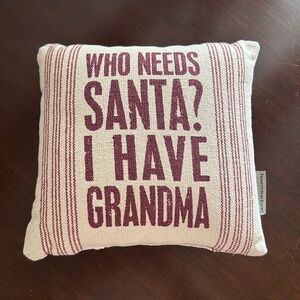 Primitives by Kathy Cream and Red Holiday Pillow